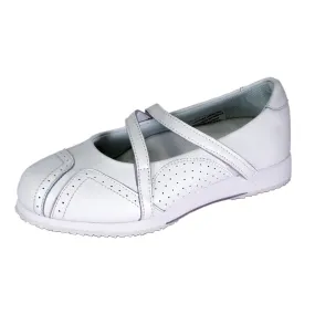 24 HOUR COMFORT Janis Women's Wide Width Leather Flats