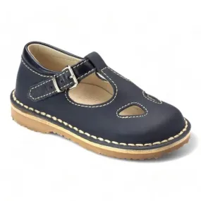 557 - Navy Sahara Leather Strap for Toddler/Boy by London Kids