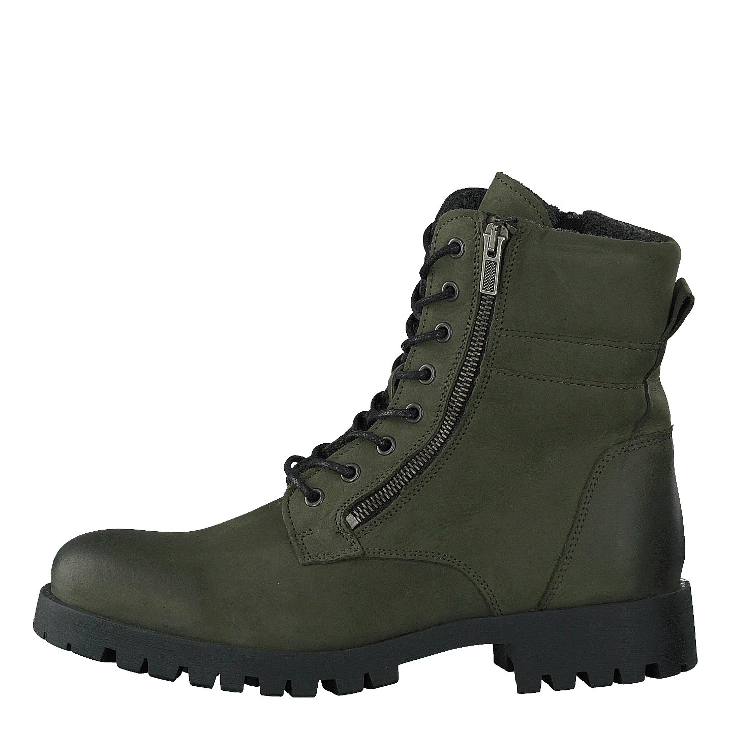 Biacollins Winter Leather Boot Army Green