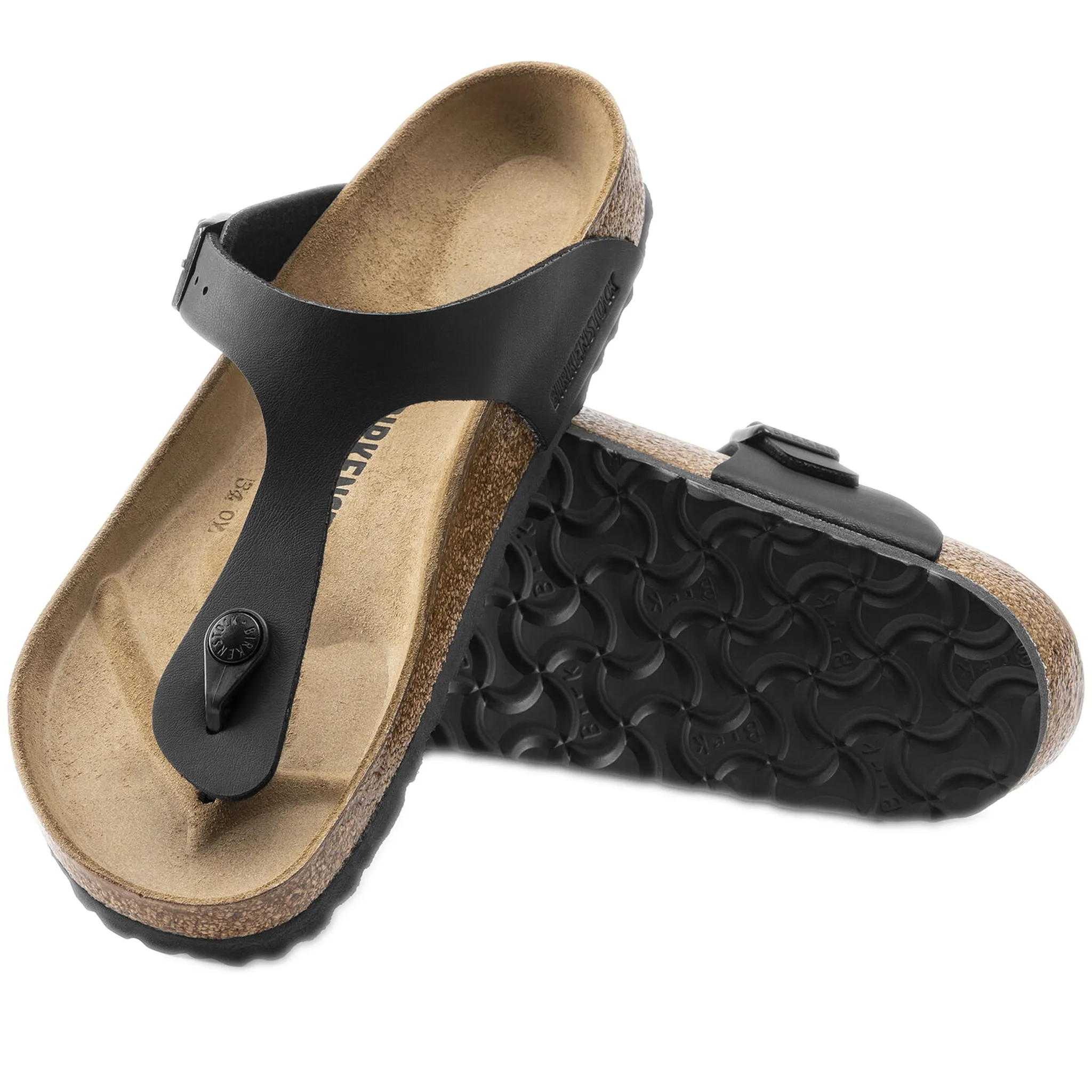 Birkenstock Gizeh Birko-Flor - Black Sandals