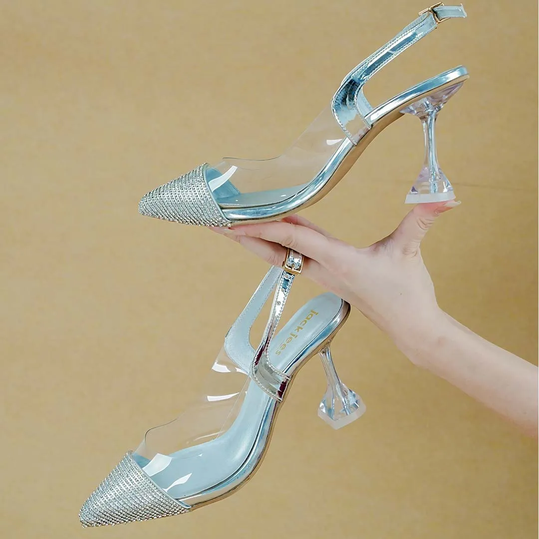 Bling Slingback Silver