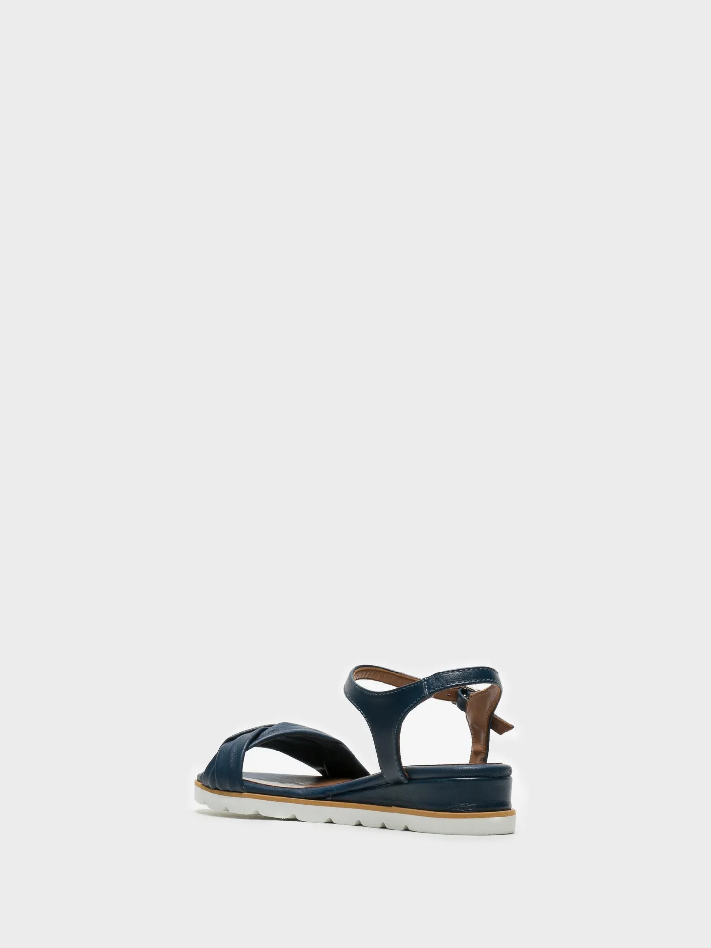 Blue T-Strap Sandals