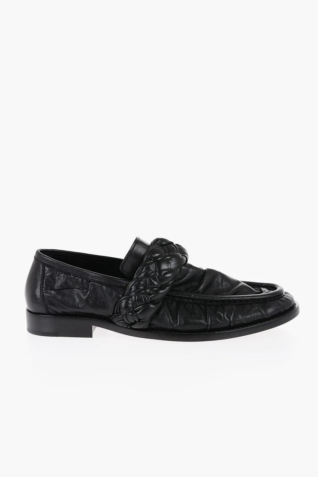 Bottega Veneta Soft Leather Astraire Loafers With Braided Detail