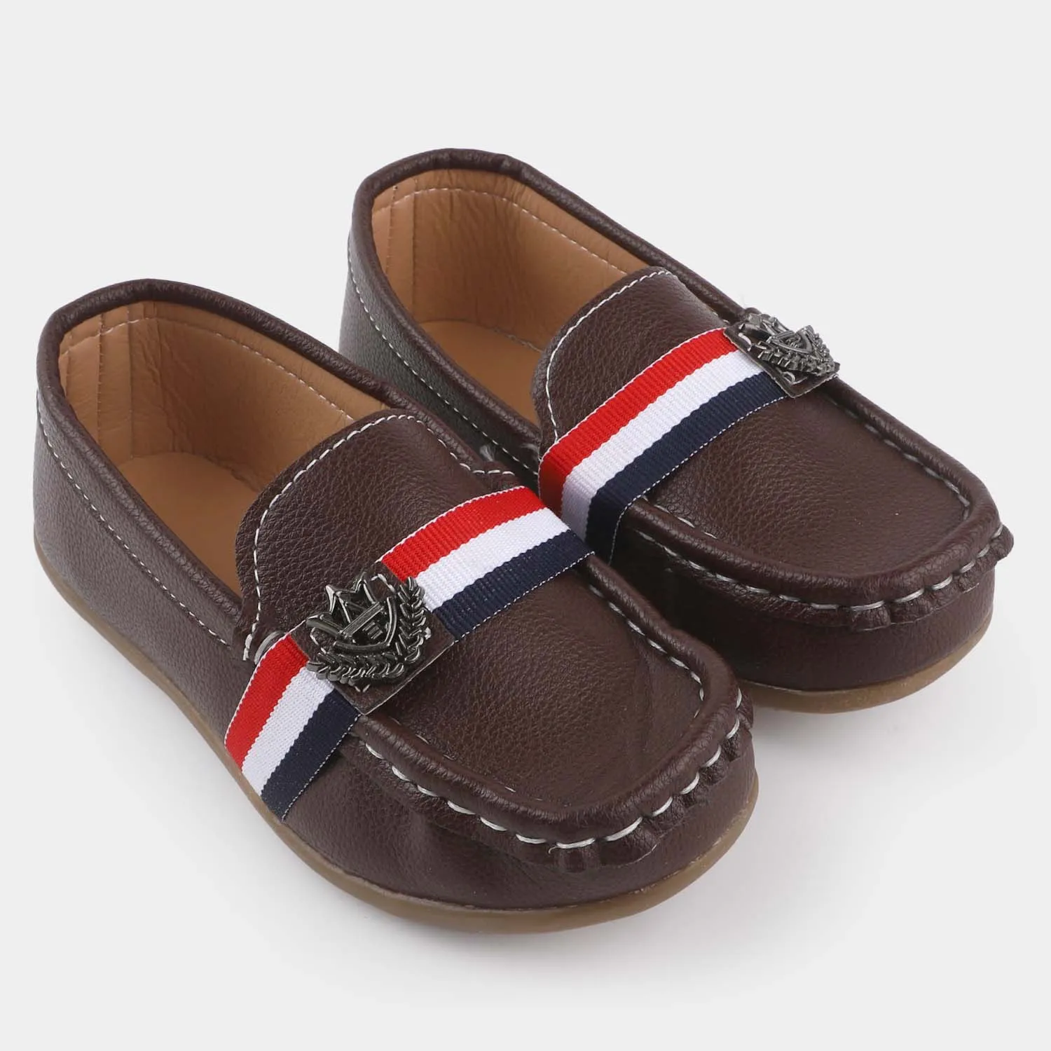 Boys Loafers R-209-BROWN