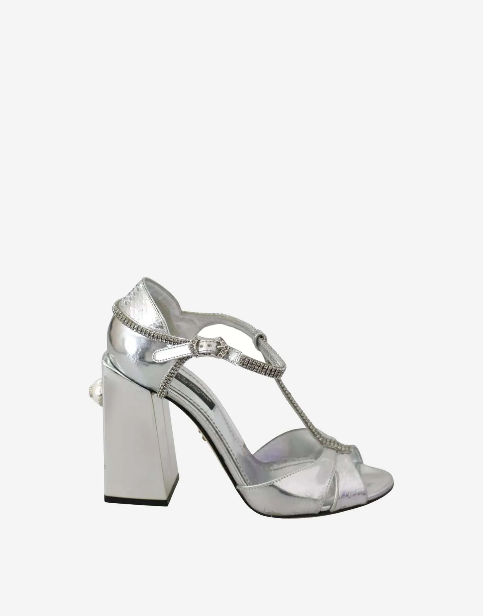 Crystal T-strap Sandals