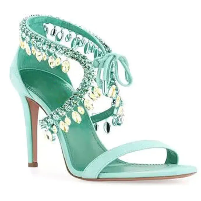 Dazzling Crystal Tassel Shoes