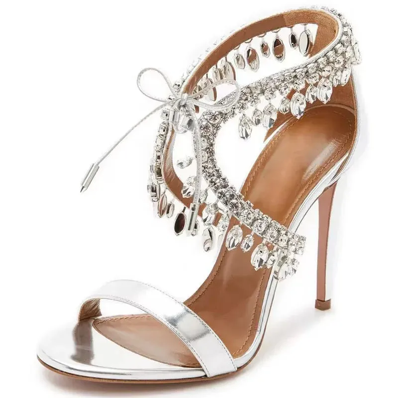 Dazzling Crystal Tassel Shoes