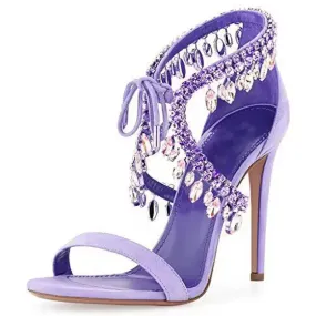 Dazzling Crystal Tassel Shoes