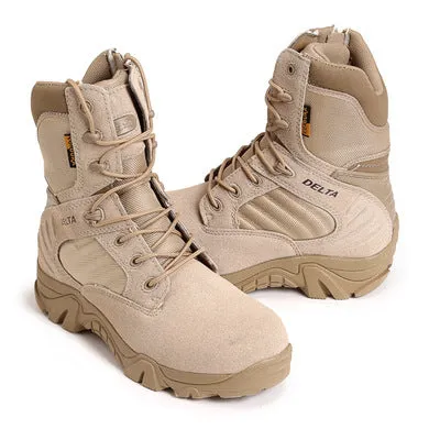 Delta high and low army boots