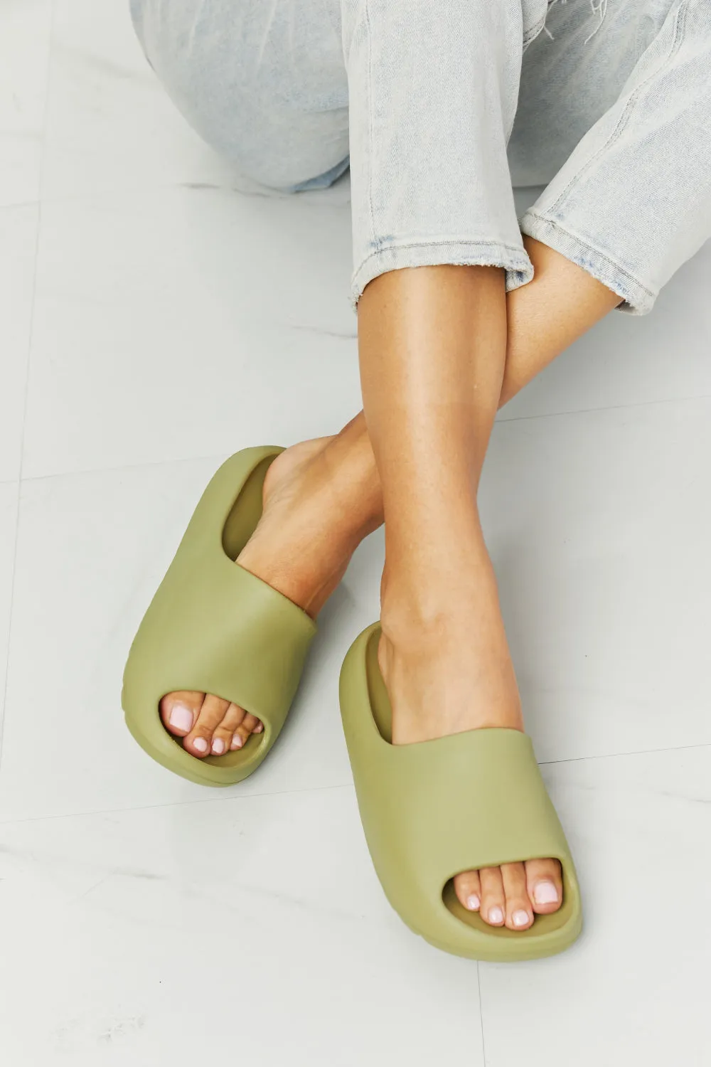 Hazel Blues® |  NOOK JOI In My Comfort Zone Slides in Green