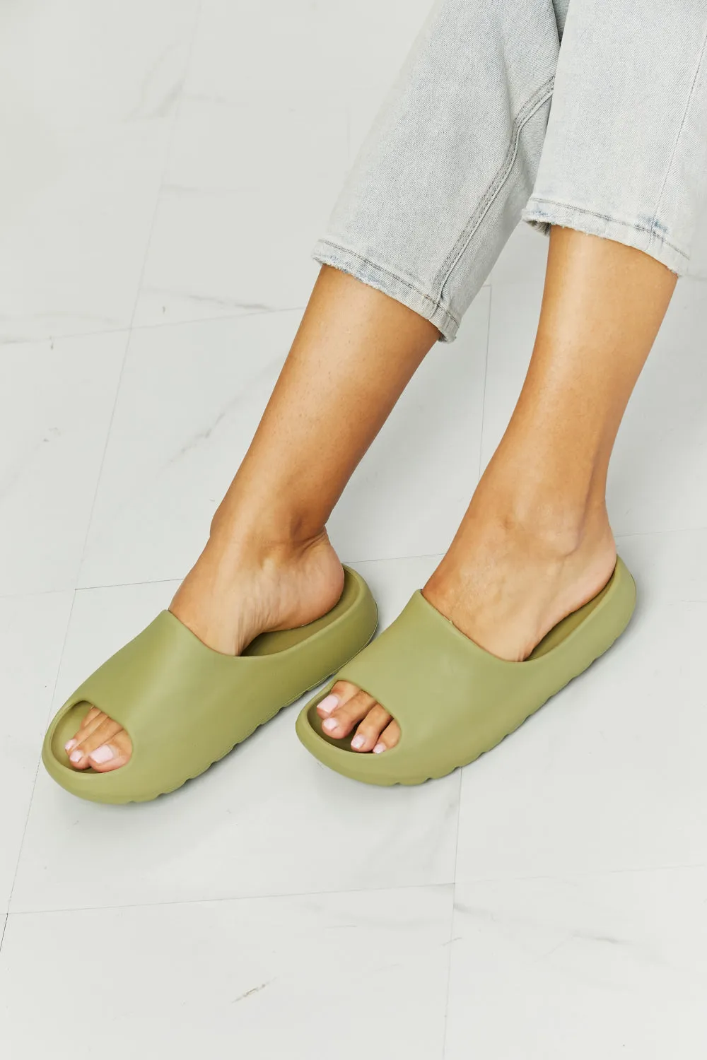 Hazel Blues® |  NOOK JOI In My Comfort Zone Slides in Green