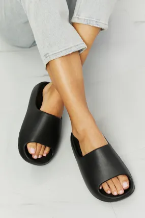 In My Comfort Zone Slide Flats in Black