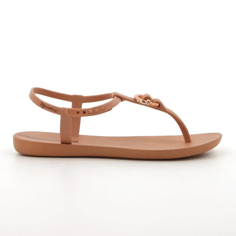 Ipanema Slingback Thong Sandal with Metal - Brown