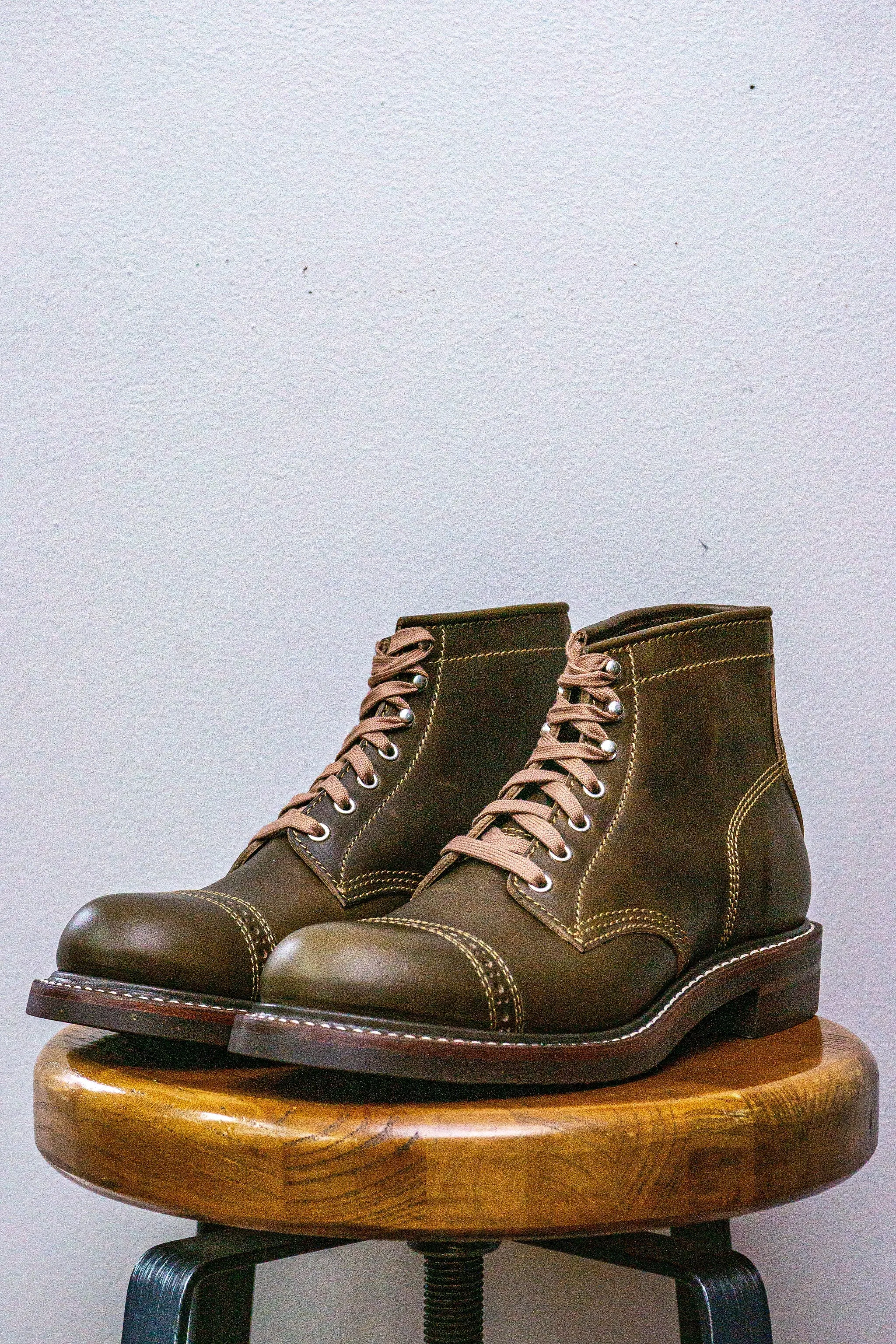 John Lofgren Combat Boot - Dark Olive Chromexcel