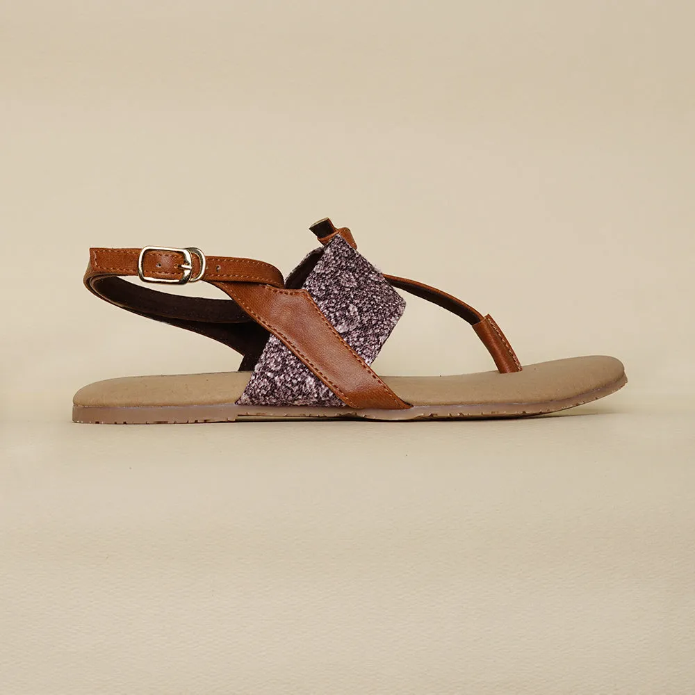 Kashmir Jhallar T Strap Sandal