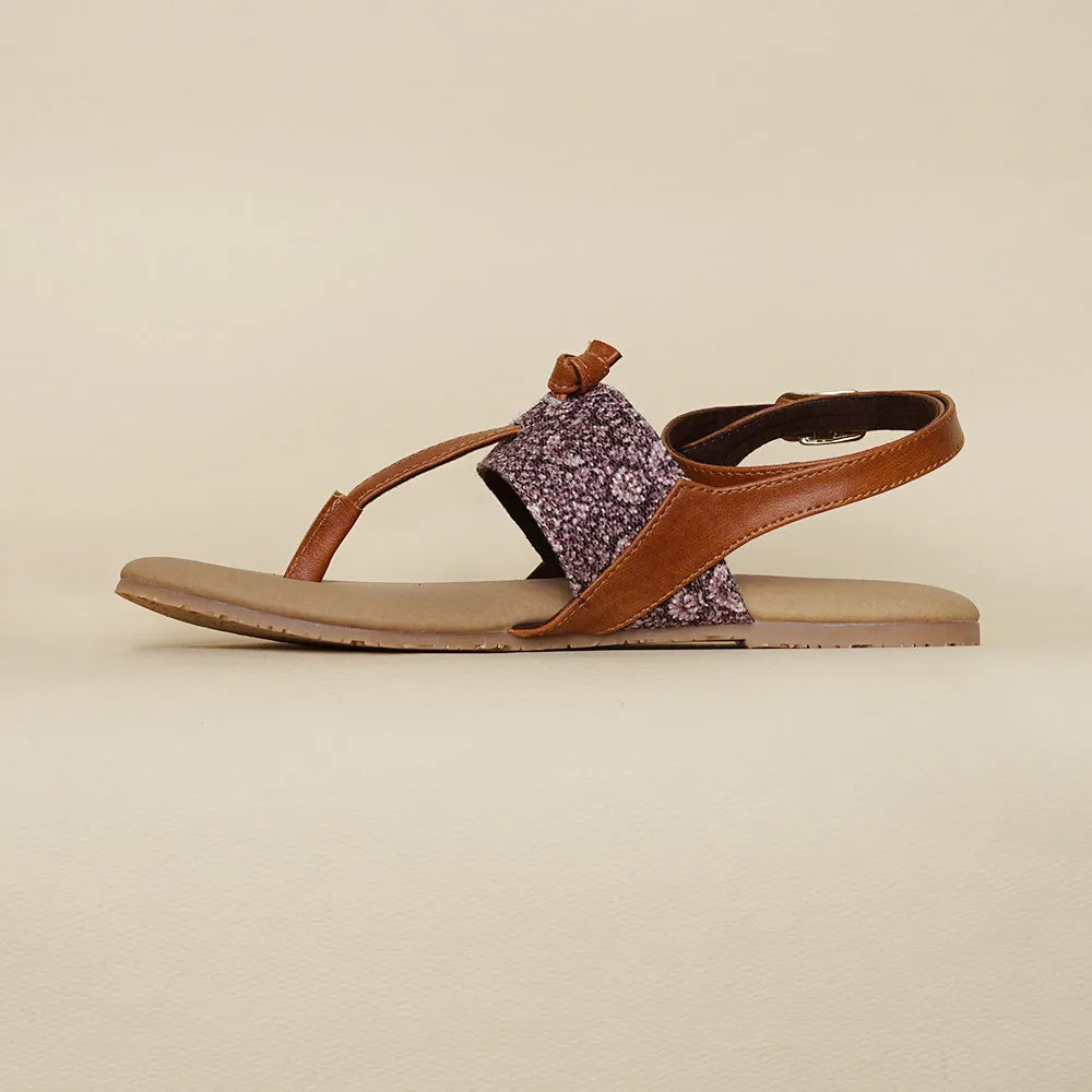 Kashmir Jhallar T Strap Sandal