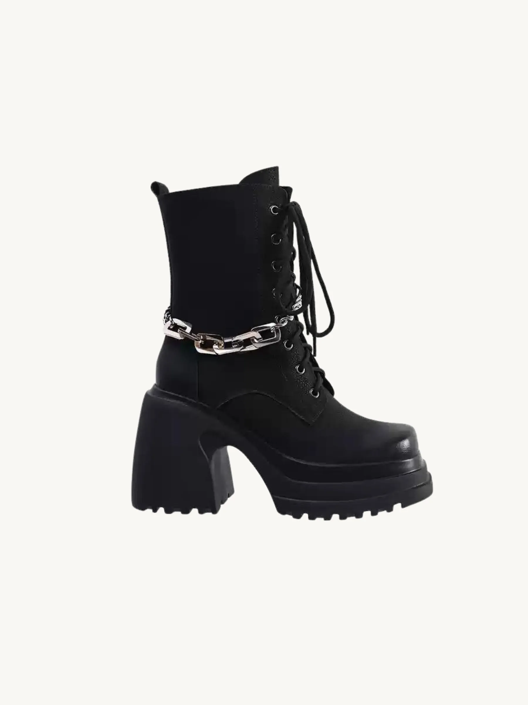 Kelis Genuine Leather Combat Boots