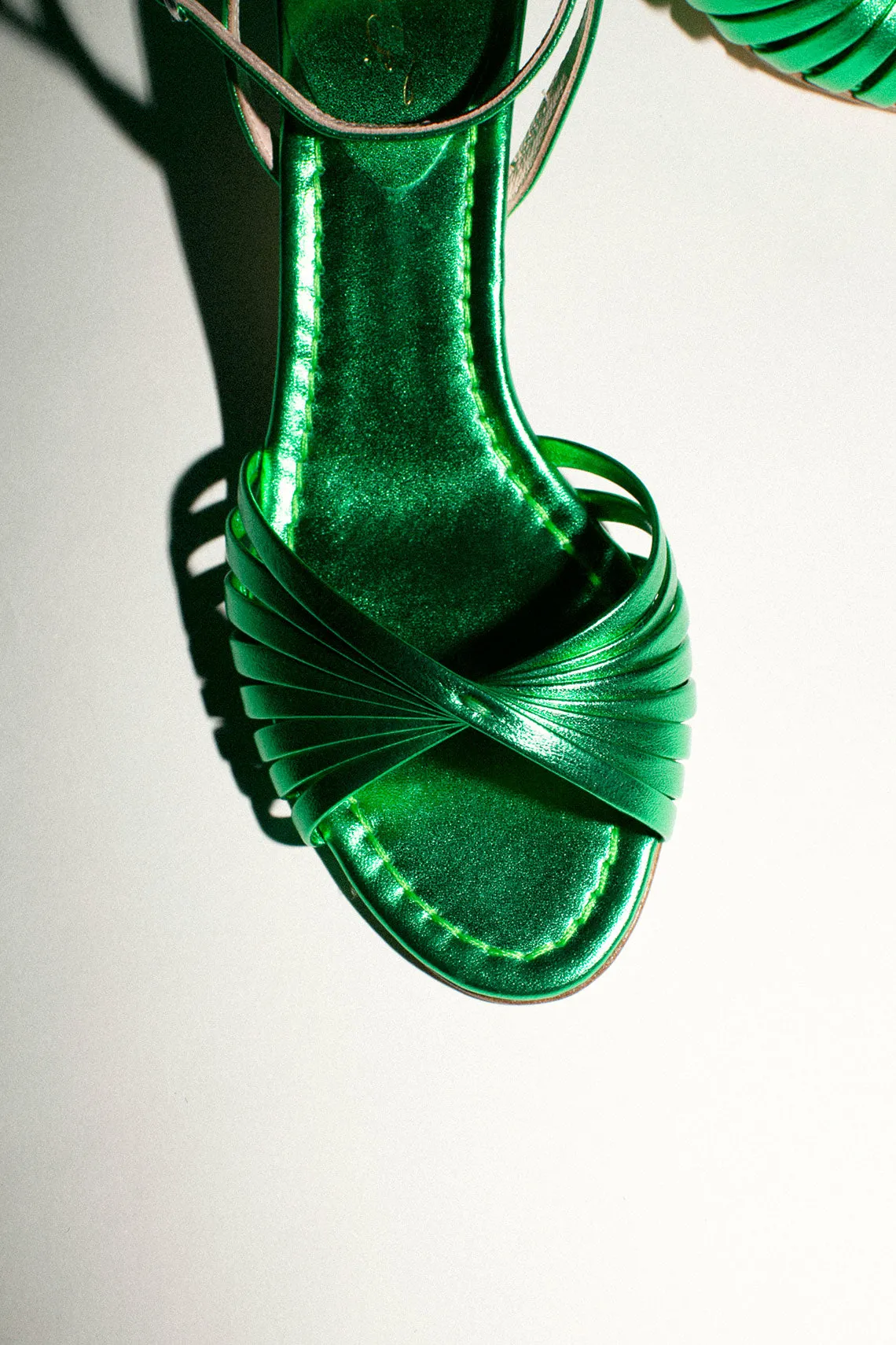 Metallic Verde Lina Sandal