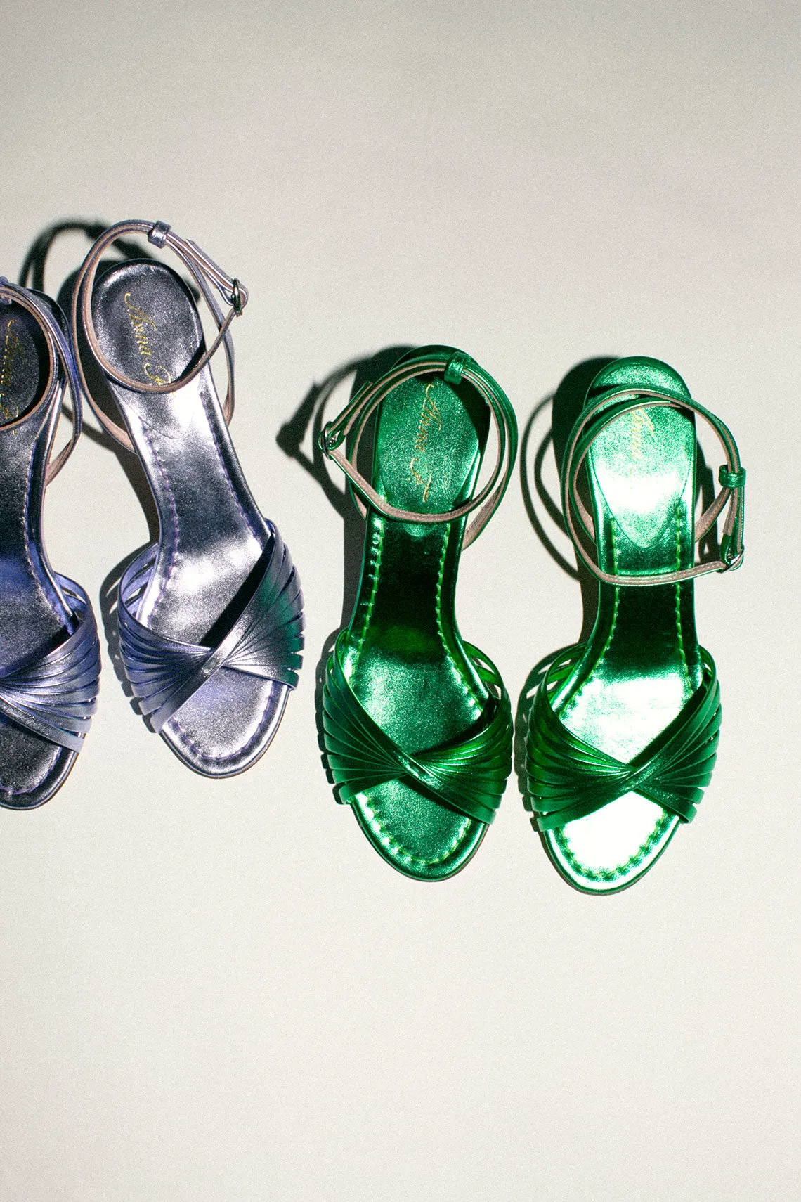 Metallic Verde Lina Sandal