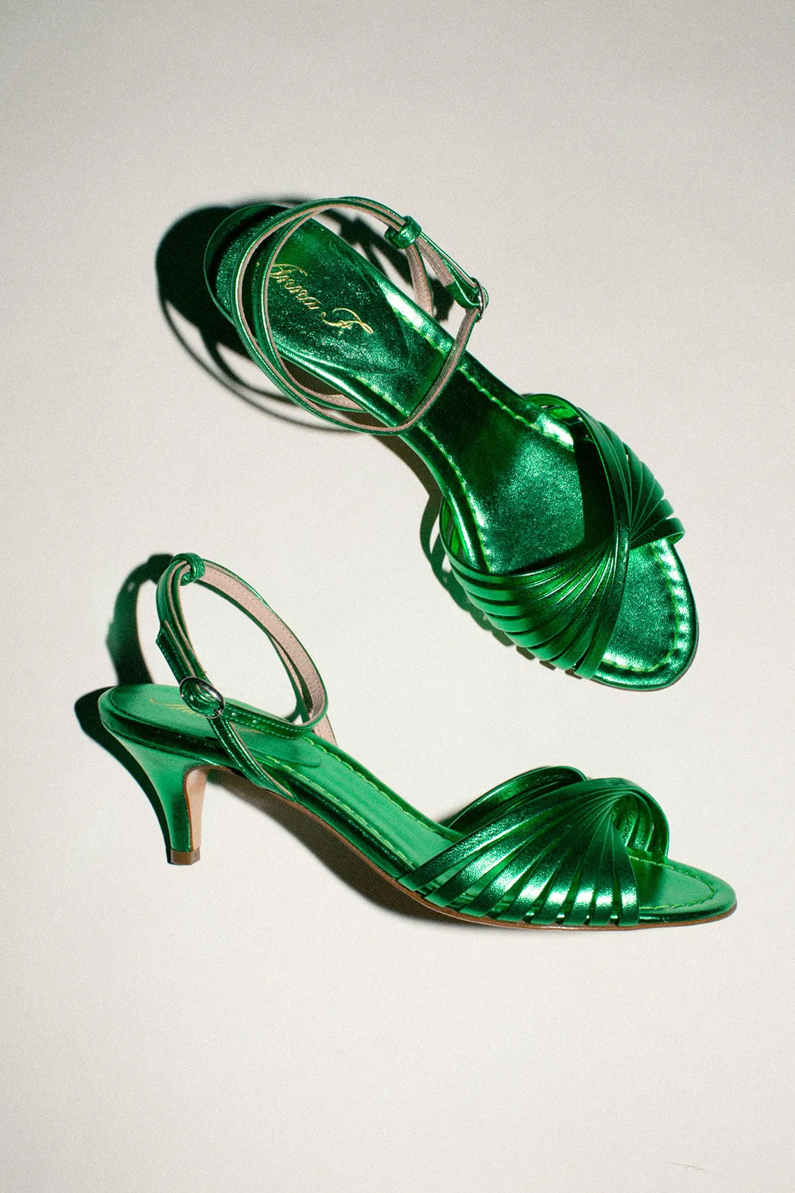 Metallic Verde Lina Sandal