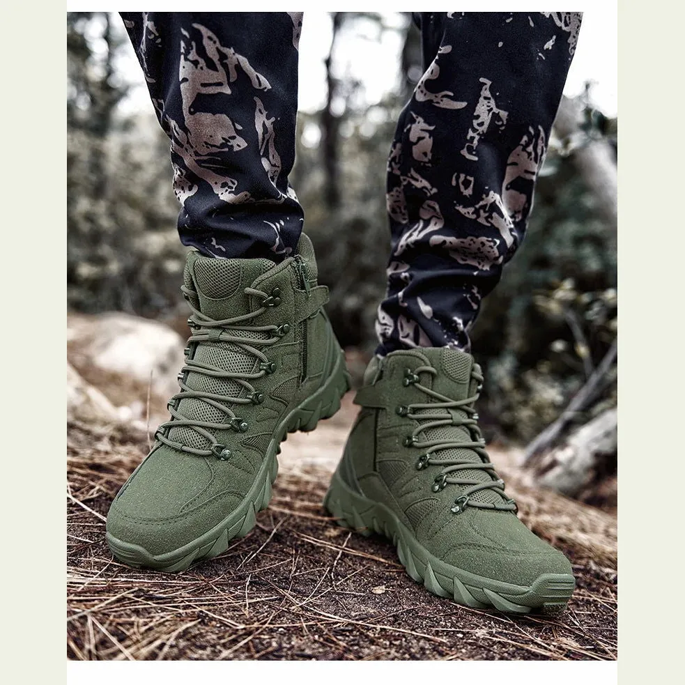 Military Man Tactical Boots Army Boots Men's Casual Shoes Hiking Boots Male Sneakers Sports and Leisure Loafers Platform Sports