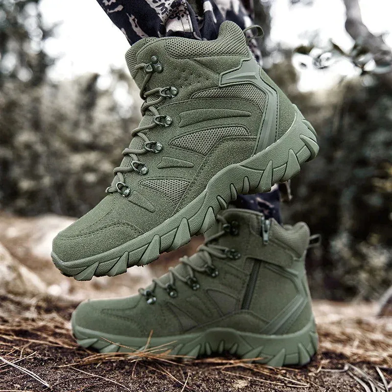 Military Man Tactical Boots Army Boots Men's Casual Shoes Hiking Boots Male Sneakers Sports and Leisure Loafers Platform Sports