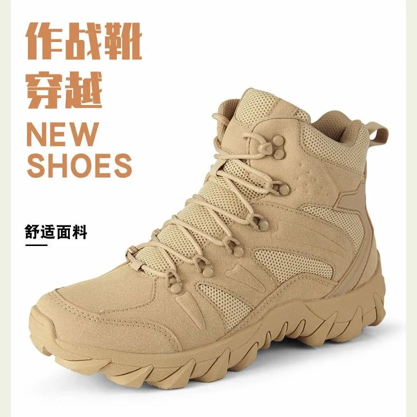 Military Man Tactical Boots Army Boots Men's Casual Shoes Hiking Boots Male Sneakers Sports and Leisure Loafers Platform Sports