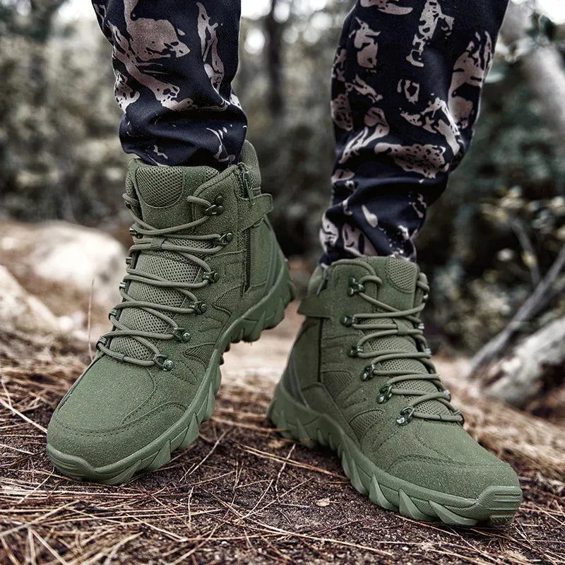 Military Man Tactical Boots Army Boots Men's Casual Shoes Hiking Boots Male Sneakers Sports and Leisure Loafers Platform Sports