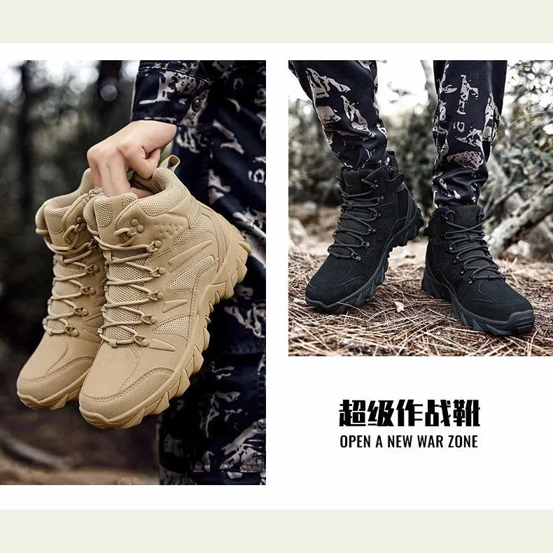 Military Man Tactical Boots Army Boots Men's Casual Shoes Hiking Boots Male Sneakers Sports and Leisure Loafers Platform Sports