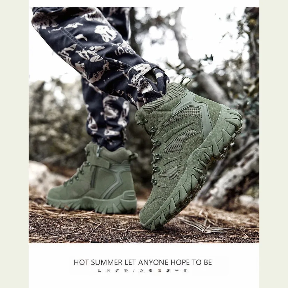 Military Man Tactical Boots Army Boots Men's Casual Shoes Hiking Boots Male Sneakers Sports and Leisure Loafers Platform Sports