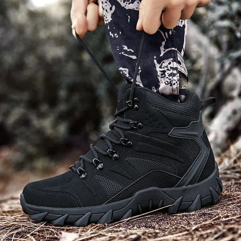 Military Man Tactical Boots Army Boots Men's Casual Shoes Hiking Boots Male Sneakers Sports and Leisure Loafers Platform Sports