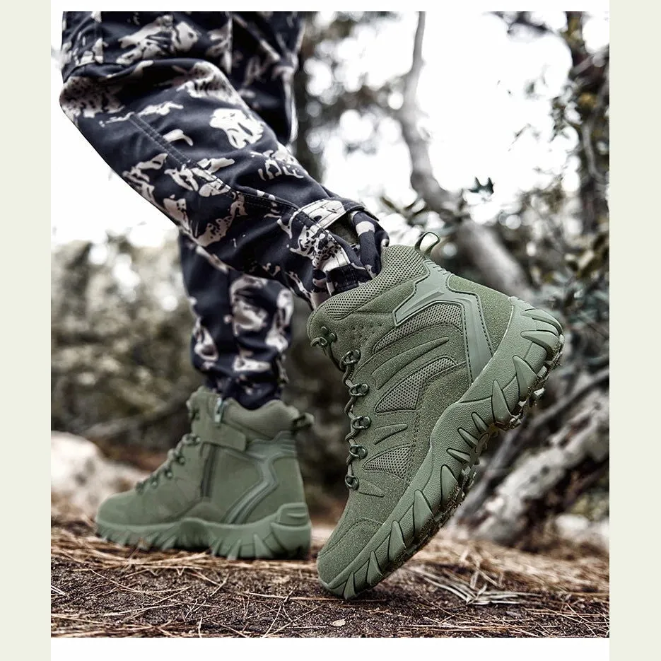 Military Man Tactical Boots Army Boots Men's Casual Shoes Hiking Boots Male Sneakers Sports and Leisure Loafers Platform Sports