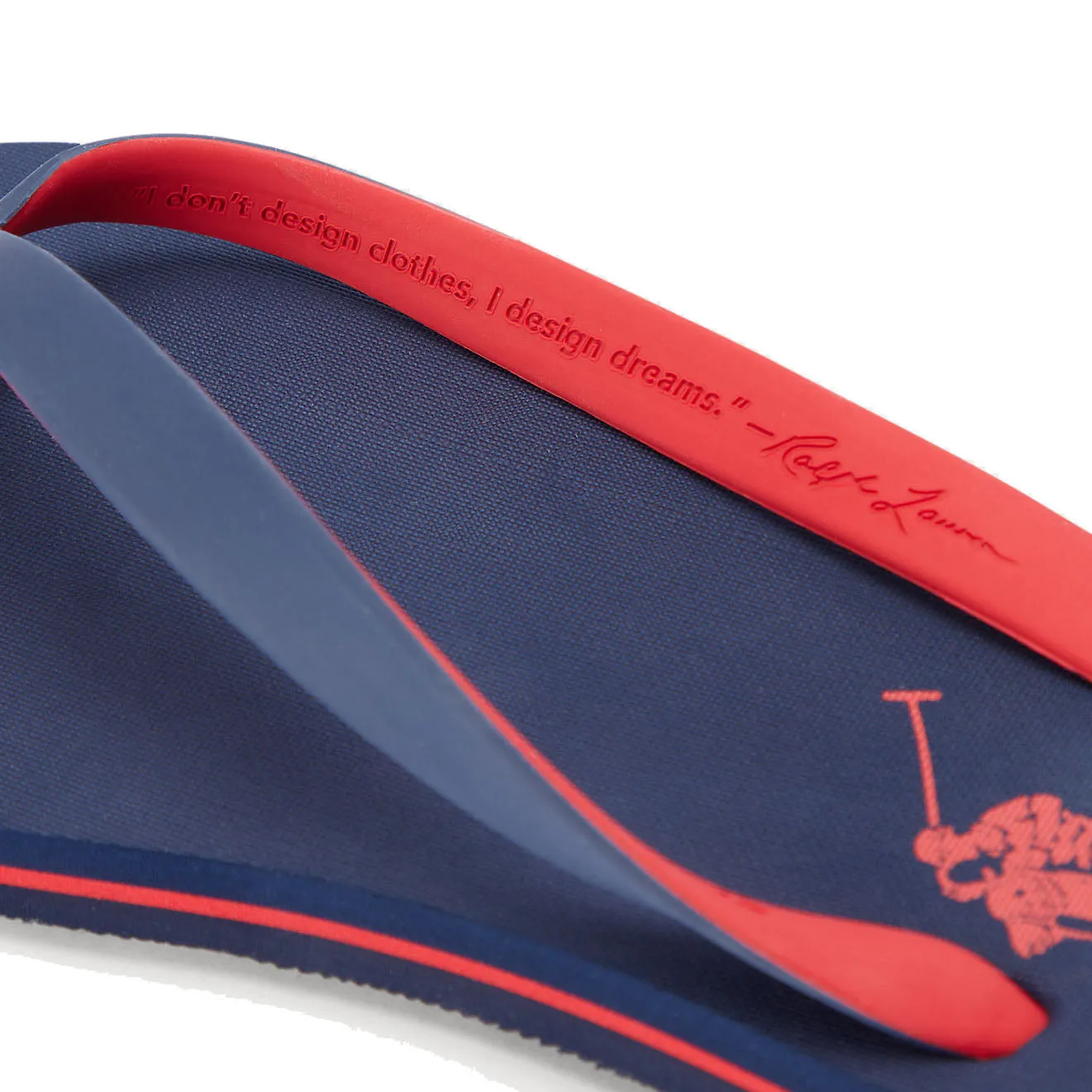 Polo Ralph Lauren Bolt Logo Flip-Flop Newport Navy / Red