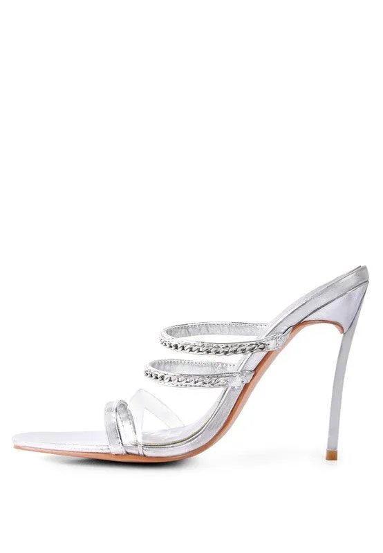 Tickle Me High Heeled Toe Ring Sandals