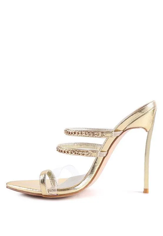 Tickle Me High Heeled Toe Ring Sandals