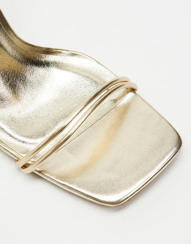 TILLARA HEEL- GOLD METALLIC