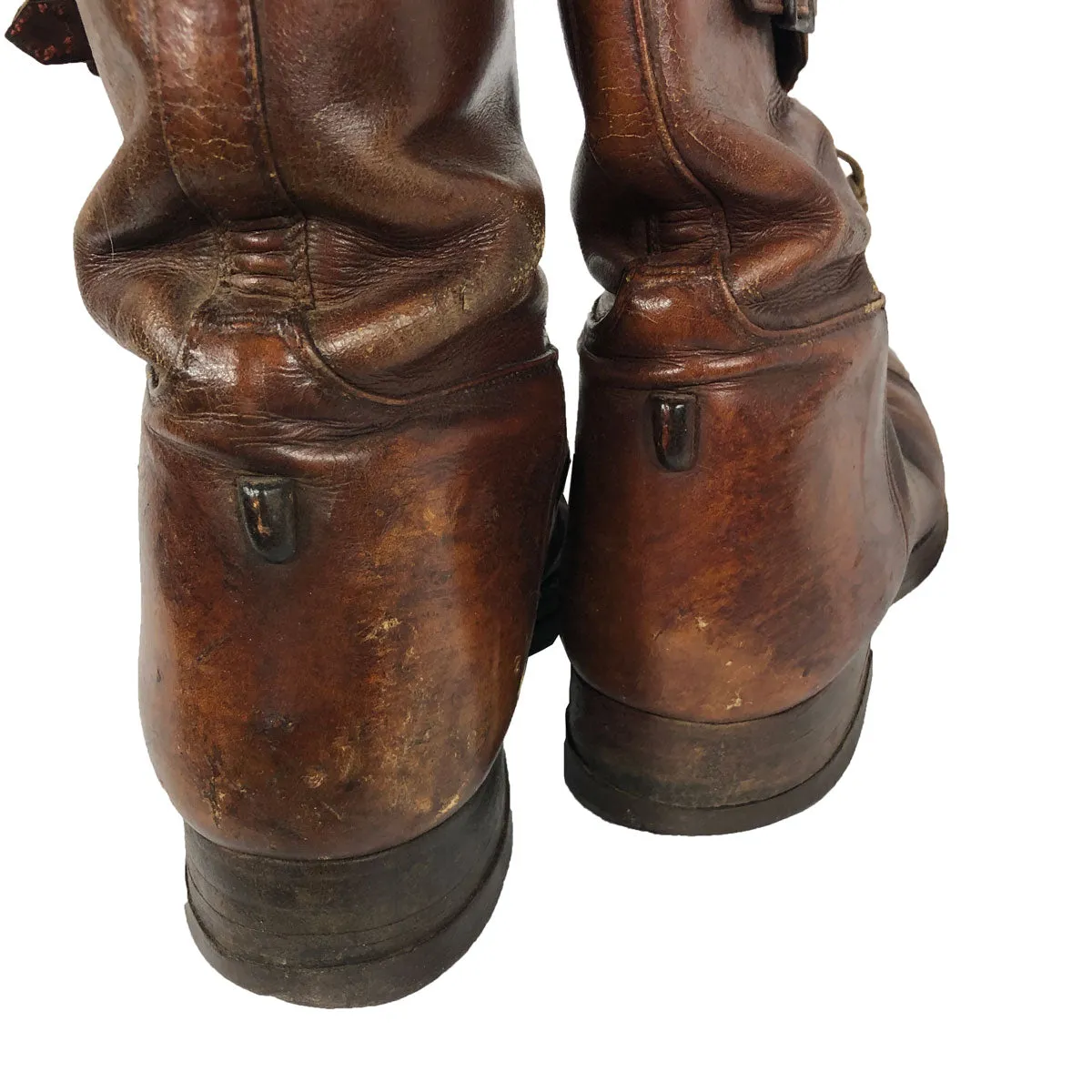 US Army Triple Buckle Cavalry Tanker Calf Boots C1930