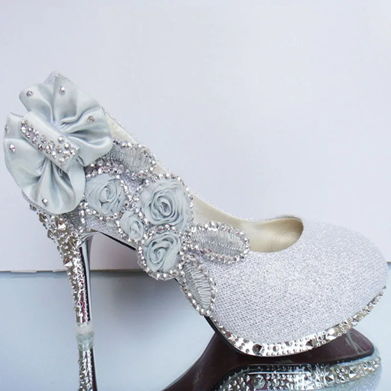 Wedding Shoes Rhinestone Glitter Shoes at Bling Bries Bouquet - online bridal store