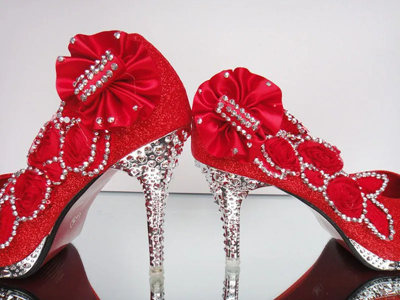 Wedding Shoes Rhinestone Glitter Shoes at Bling Bries Bouquet - online bridal store