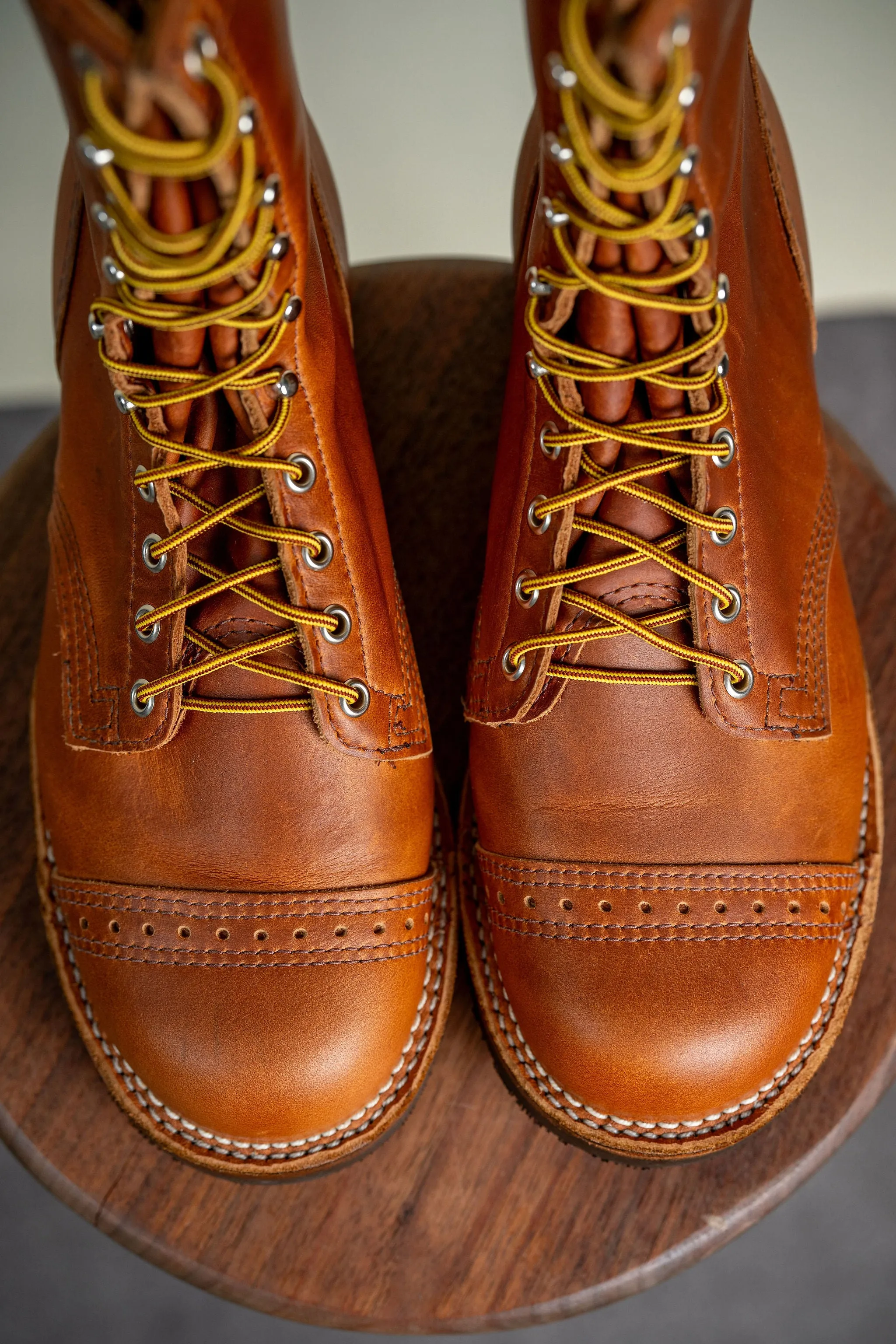 Wesco Boots x Franklin & Poe Jump Boots - British Tan Domane