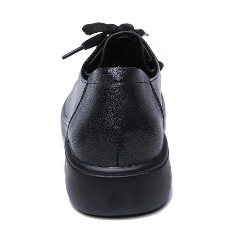 Women's Casual Lace-Up Round Toe Moccasins