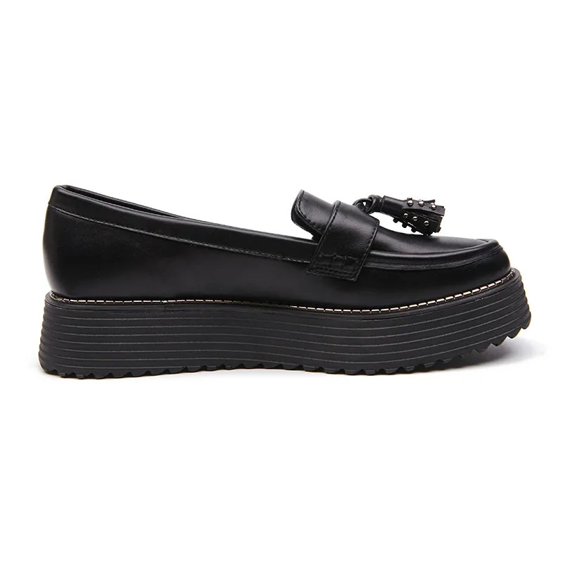 Women's Casual Platform Tassel Moccasins